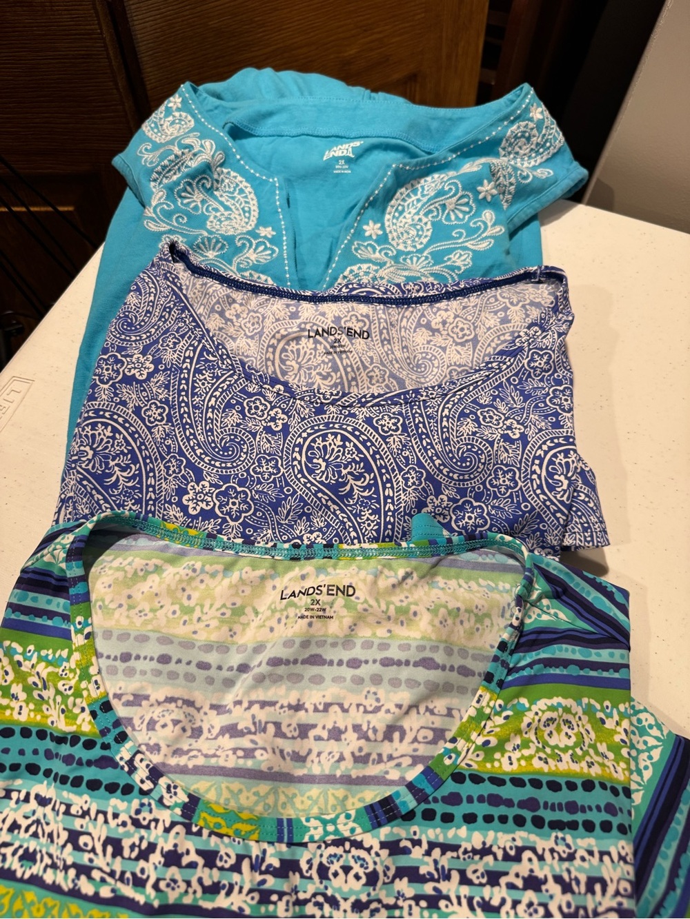 Set of 3 Lands' End Swim Coverup dresses